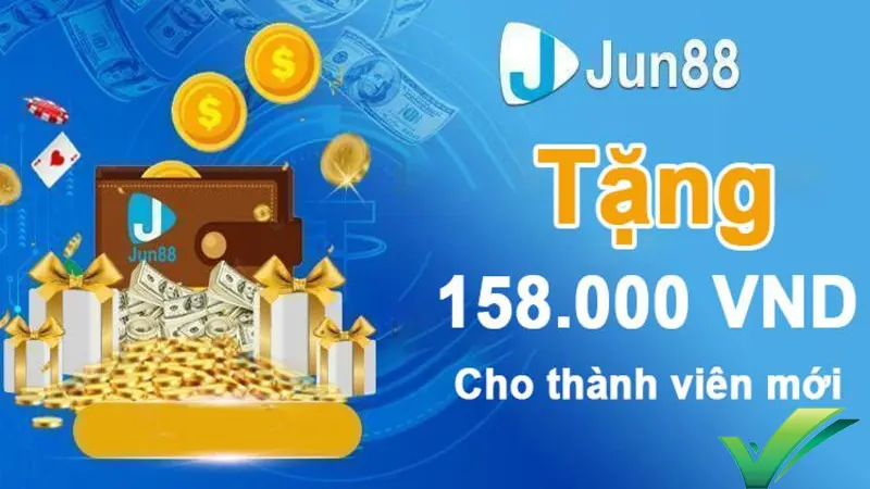 Jun88 tặng 158k cho thành viên đăng ký mới 2